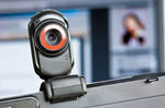 Webcam on a laptop